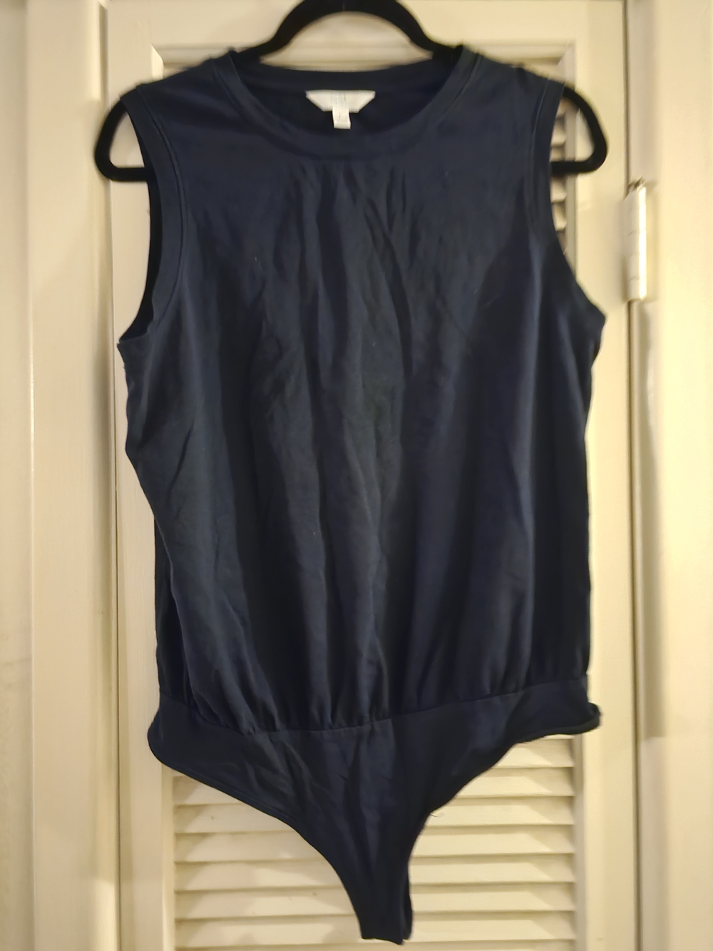 3/$13 Time and Tru Dark Navy Sleeveless Bodysuit